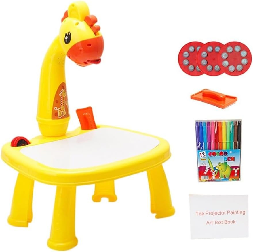 Projection Painting Multifunctional Drawing Board Game For Kids 201-1B Yellow